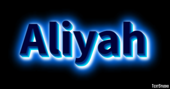 Aliyah Text Effect