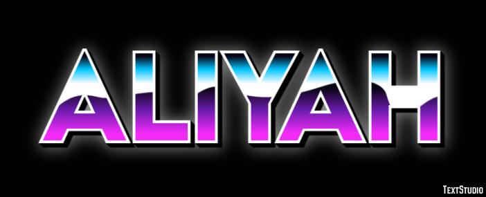 Aliyah Efeito de texto