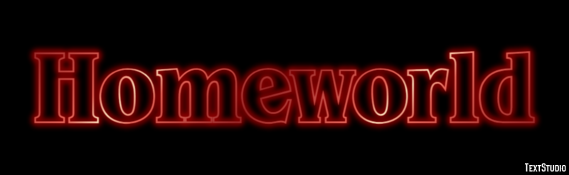 Homeworld Effetto testo