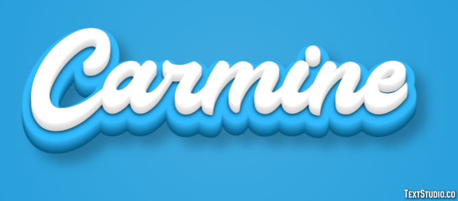 Carmine Text Effect