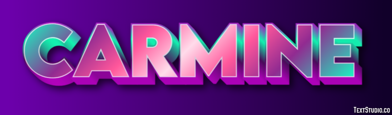 Carmine Text Effect