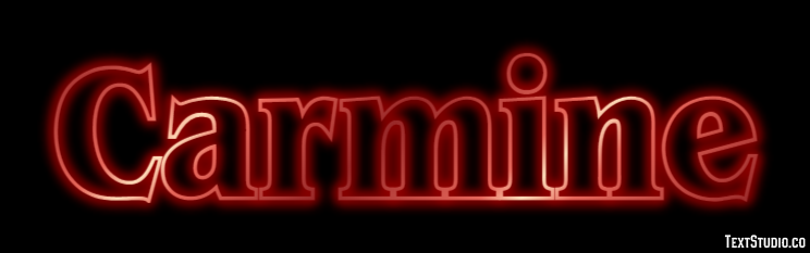 Carmine Text Effect