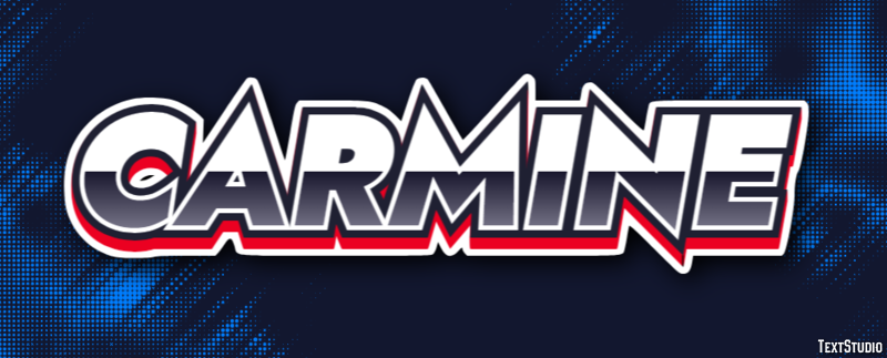 Carmine Text Effect