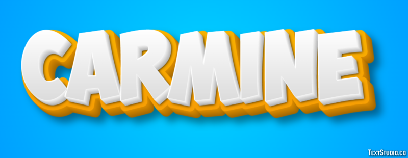 Carmine Text effect