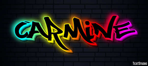 Carmine Texteffekt
