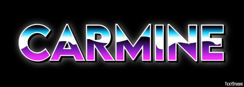 Carmine Text effect
