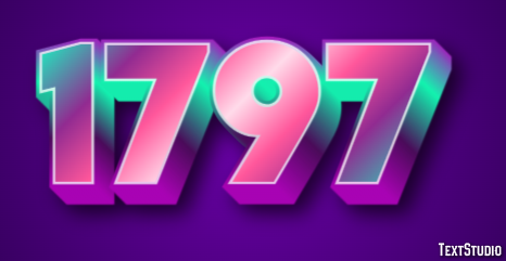 1797 Text Effect