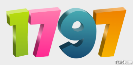 1797 Text Effect