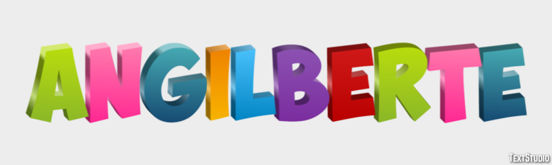 Angilberte Tekst effect