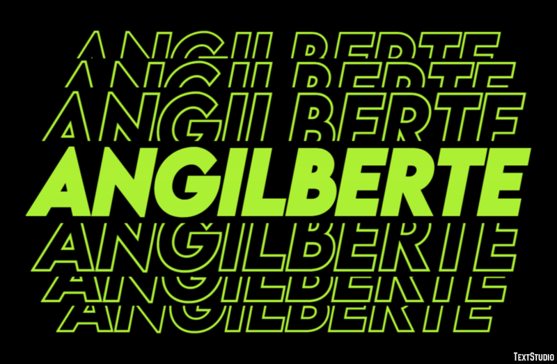Angilberte Effet de Texte
