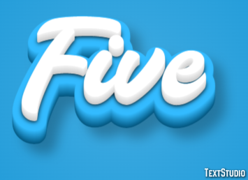 Five Effetto testo
