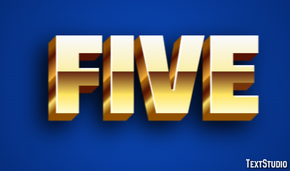 Five Effetto testo