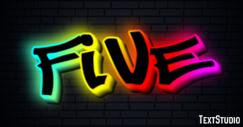 Five Effetto testo