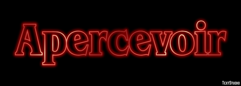 Apercevoir Efekt tekstowy