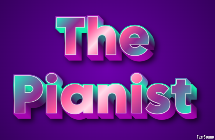 The Pianist Text effect