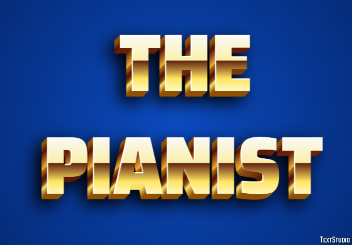 The Pianist Texteffekt
