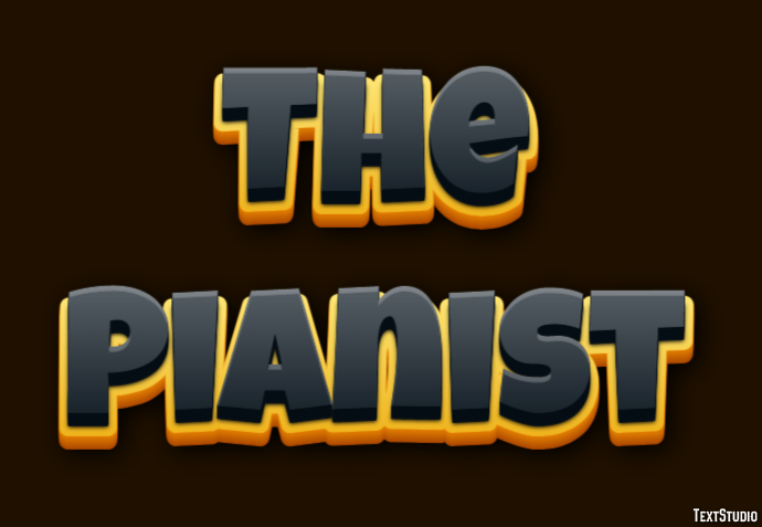 The Pianist Text effect
