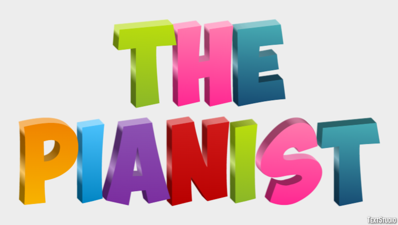The Pianist Texteffekt