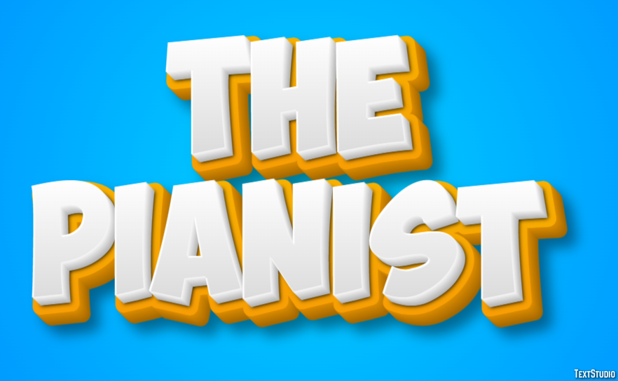 The Pianist Text effect