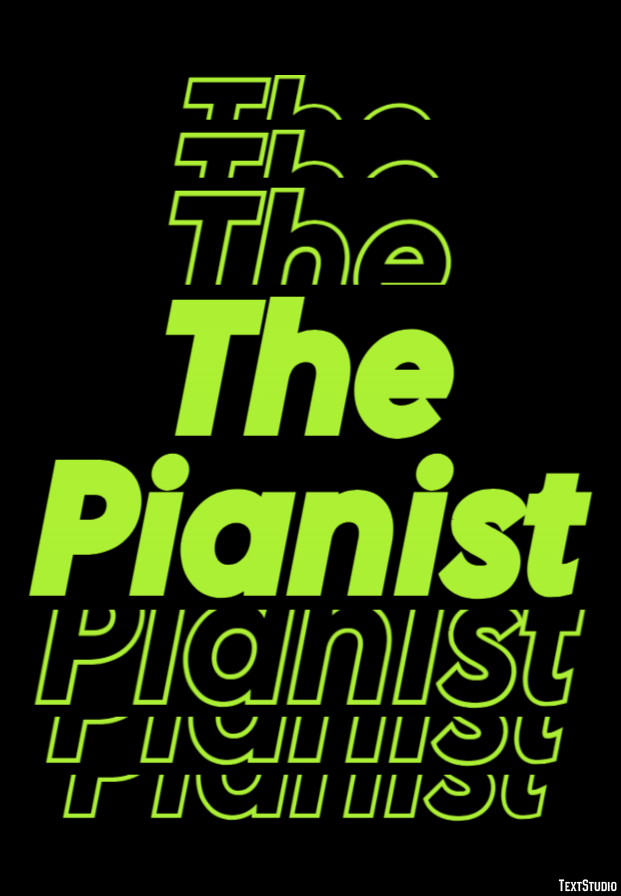 The Pianist Text effect