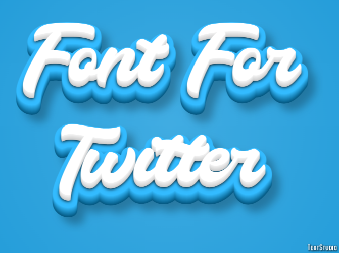 Font For Twitter Text Effect
