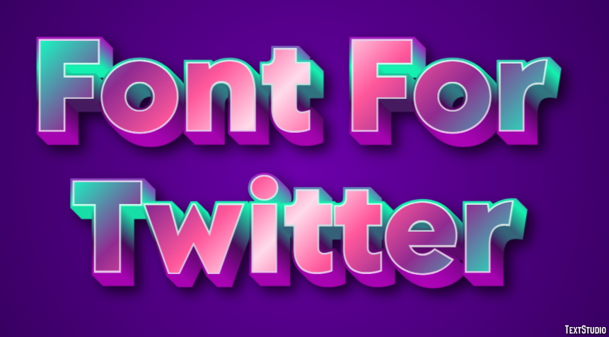 Font For Twitter Text Effect