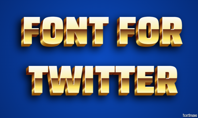 Font For Twitter Text Effect