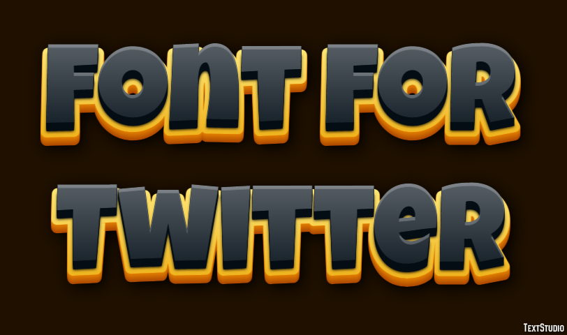 Font For Twitter Text Effect
