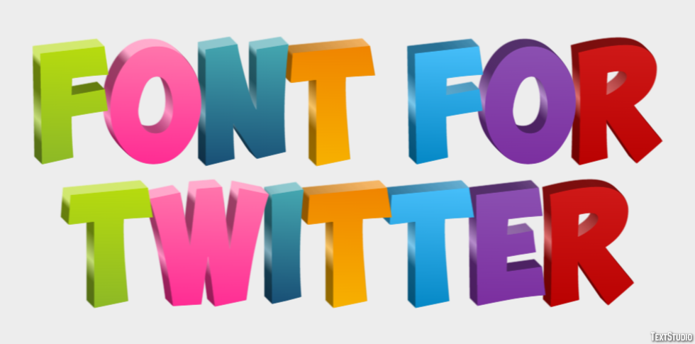 Font For Twitter Text Effect