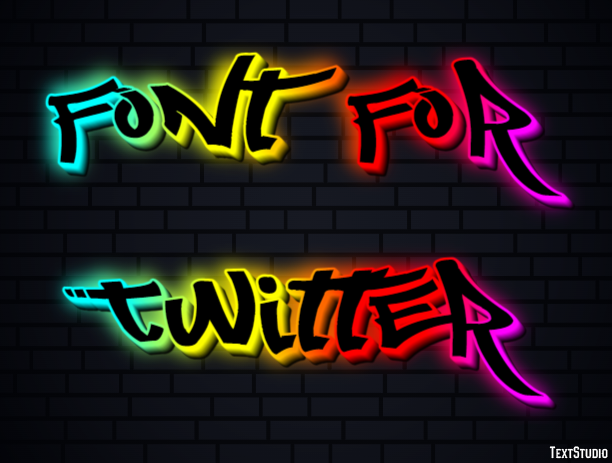 Font For Twitter Text Effect