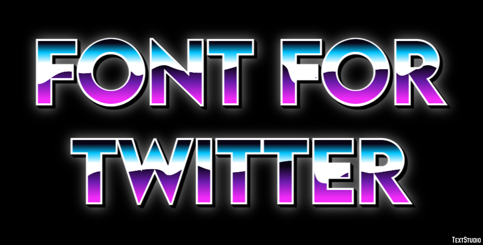 Font For Twitter Text Effect