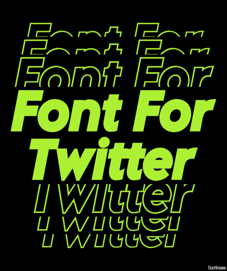 Font For Twitter Text Effect