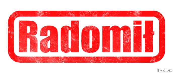 Radomił Efekt tekstowy