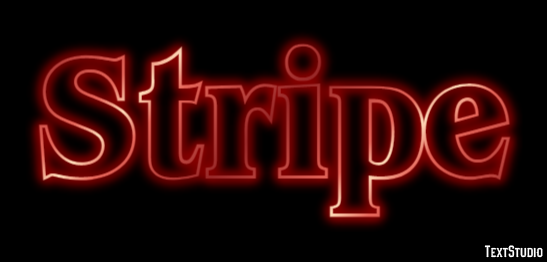 Stripe Efecto de Texto