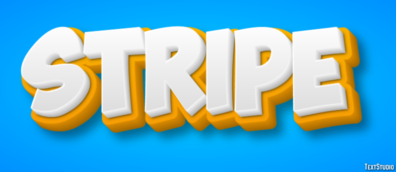 Stripe テキスト効果