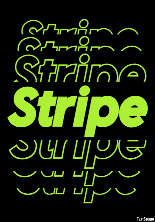 Stripe Efecto de Texto