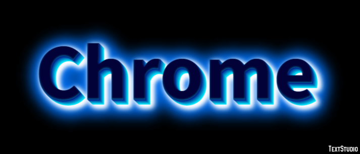 Chrome Text Effect