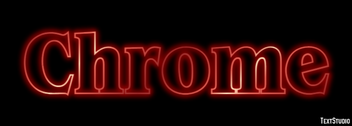 Chrome Effet de texte