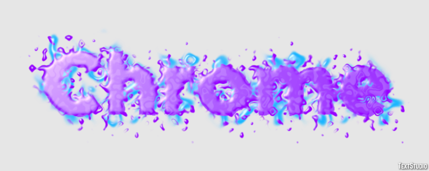 Chrome Text Effect