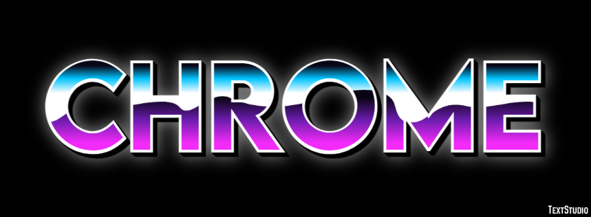 Chrome Effet de texte