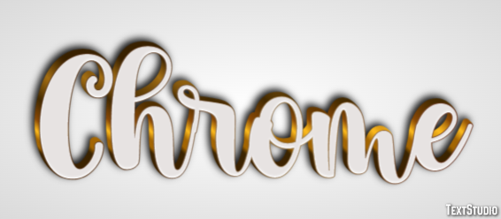 Chrome Effet de texte