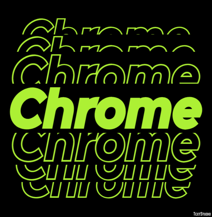 Chrome Text Effect