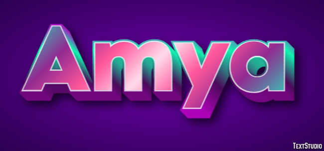 Amya Text effect