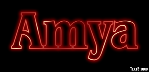 Amya Эффект текста