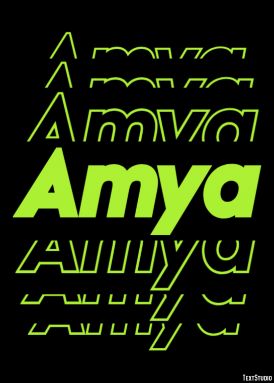 Amya Effetto testo