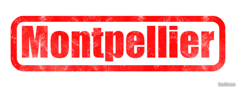 Montpellier Tekst Effect