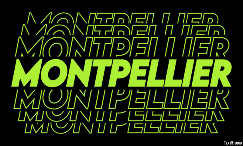 Montpellier Effetto testo