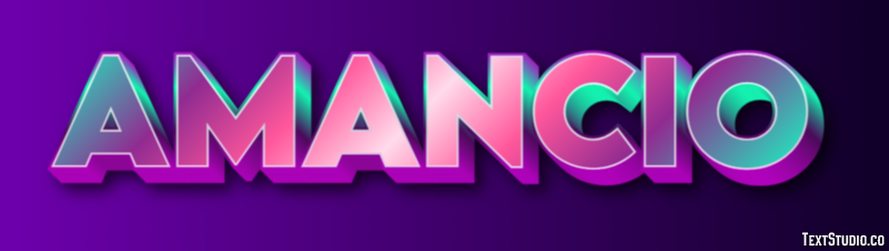 Amancio Efecto de texto