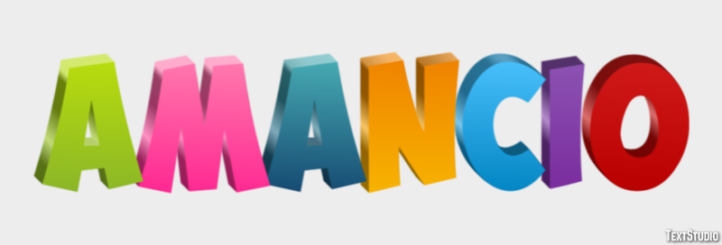 Amancio Efecto de Texto