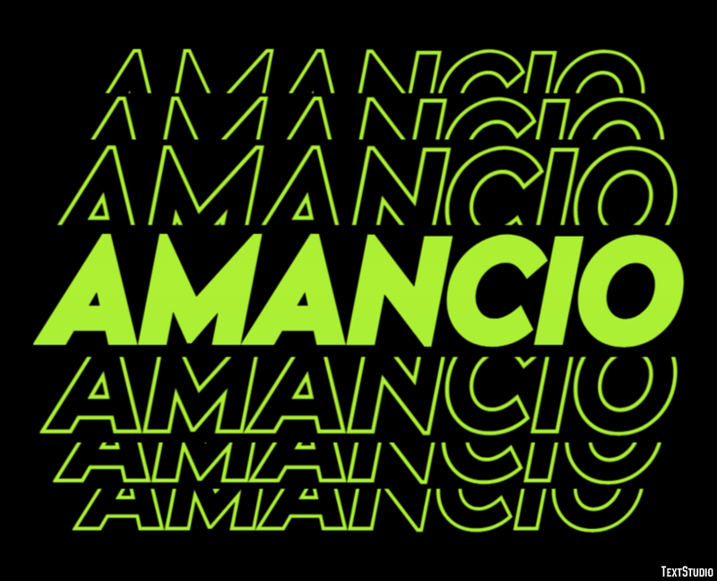 Amancio Efecto de Texto